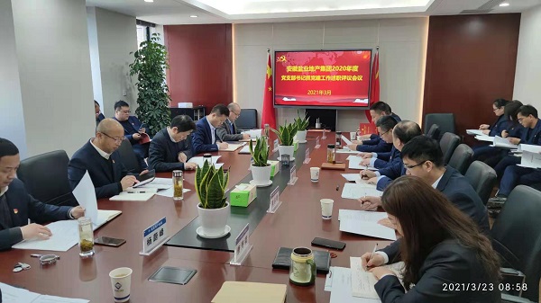 安徽bifa必发地产集团公司党委召开2020年度下层党支部书记抓党建事情述职评议会